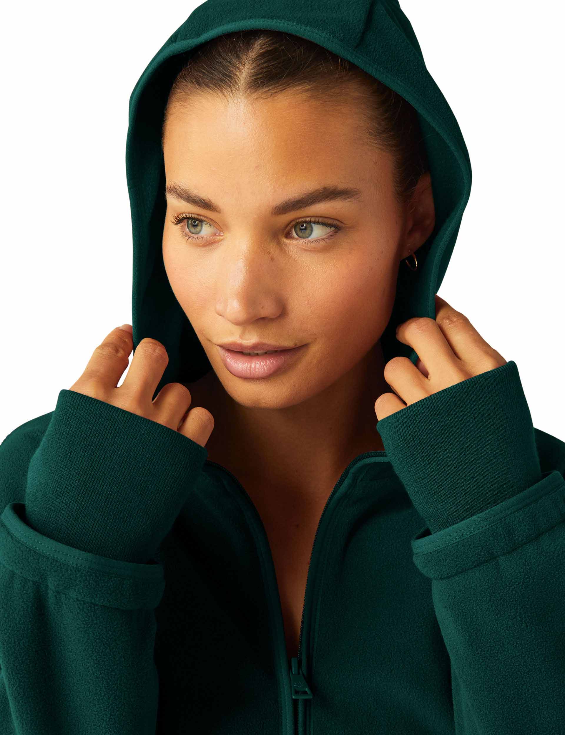 Urban Explorer Half Zip Pullover - Dark Spruce Green | Lightweight Fleece Jacket for Hiking & Outdoor Adventures