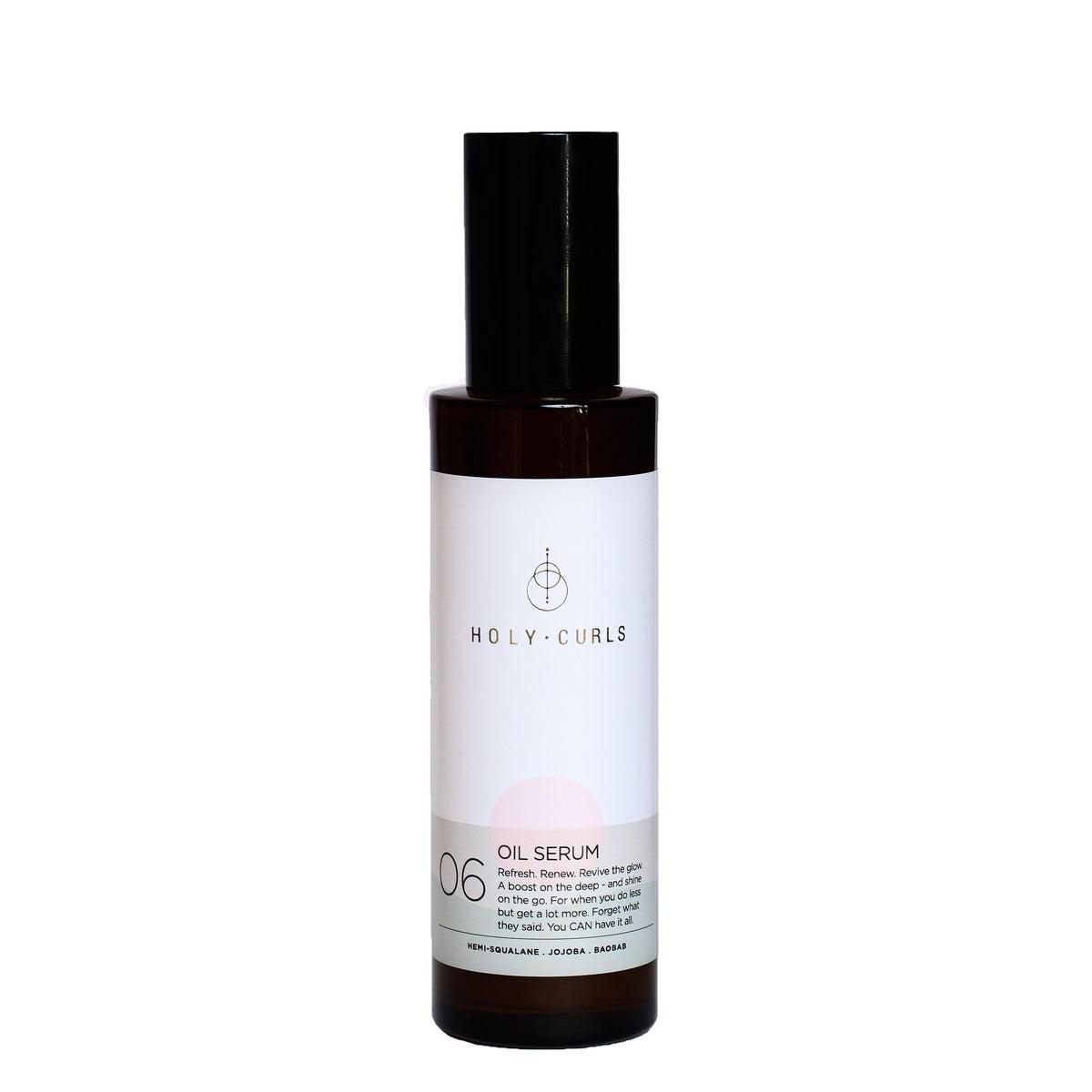 Holy Curls Oil Serum for Curly Hair - Hydrating & Frizz Control Hair Treatment for Natural Curls - Perfect for Daily Styling & Hair Care Routine