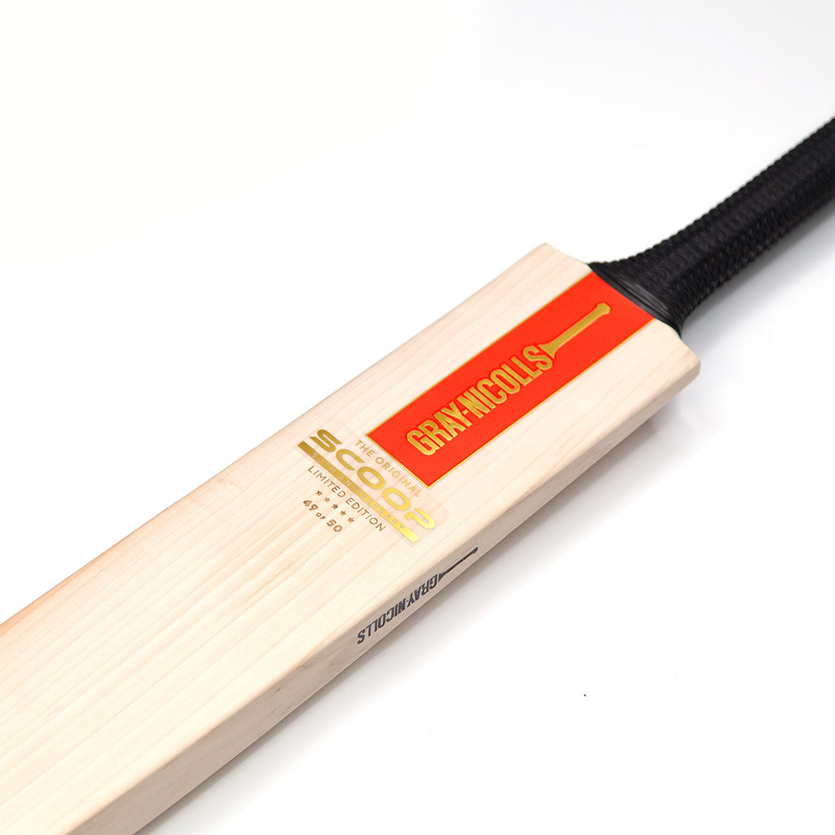 Gray Nicolls Scoop 50 Limited Edition Cricket Bat - Premium English Willow for Professional Players - Perfect for Matches & Training Sessions