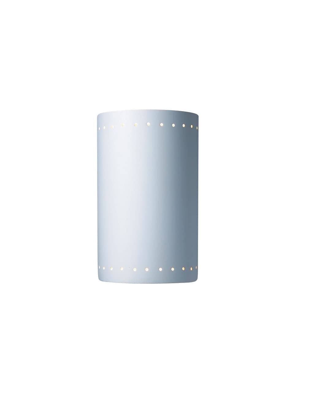CER-1295-BIS White Ceramic Bisque Wall Sconce - Elegant Lighting Fixture for Bedroom, Living Room & Hallway Decor