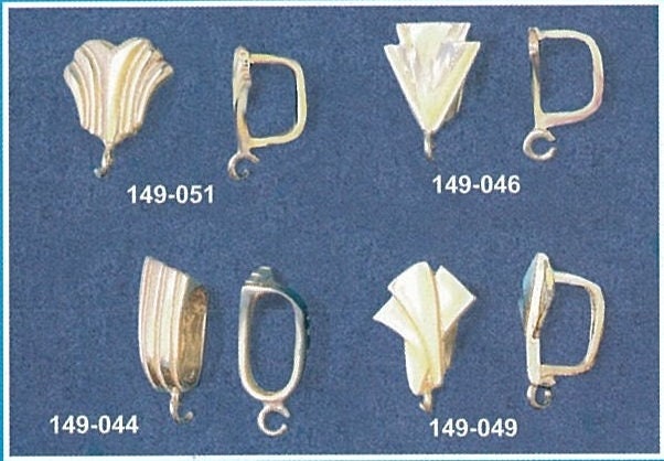 Premium Sterling Silver & Gold Omega Dangle Bail - Slider Bail & Open Ring Jewelry Findings - Handcrafted in USA (149050) - Perfect for DIY Necklaces, Bracelets & Jewelry Making