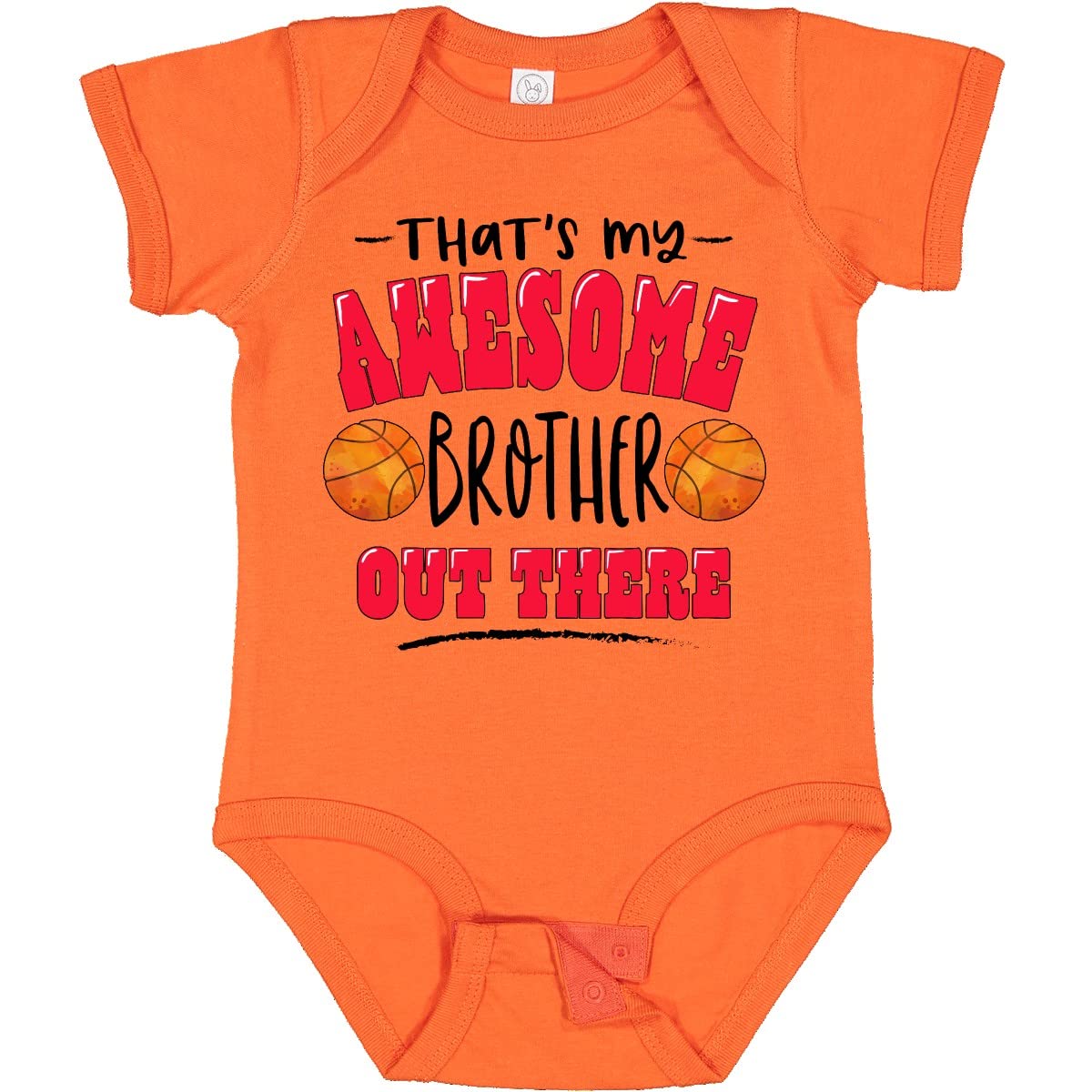 Inktastic Awesome Brother Basketball Baby Bodysuit - Perfect for Sports Lovers