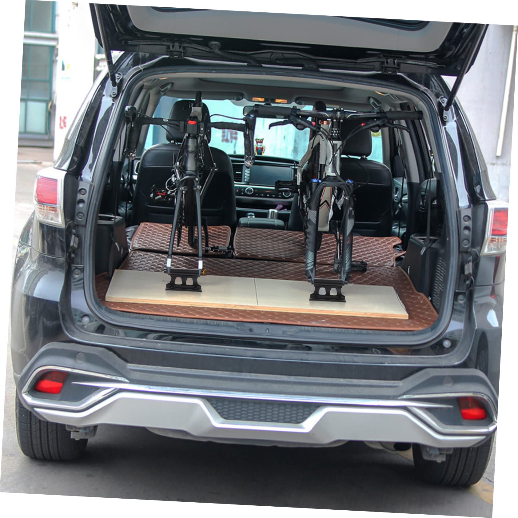 GAROZATION Bike Front Fork Fixed Clip - Heavy Duty Bicycle Stand for Indoor Display, Car Travel & Bike Storage - Perfect for Home, Garage, or Bike Shop Organization