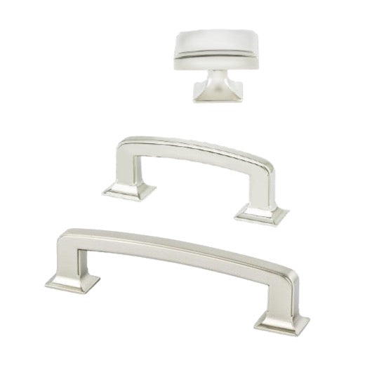 Polished Nickel Liana Cabinet Knobs & Drawer Pulls - 10 Pack Modern Hardware for Kitchen, Bathroom, Dresser & Furniture Upgrade