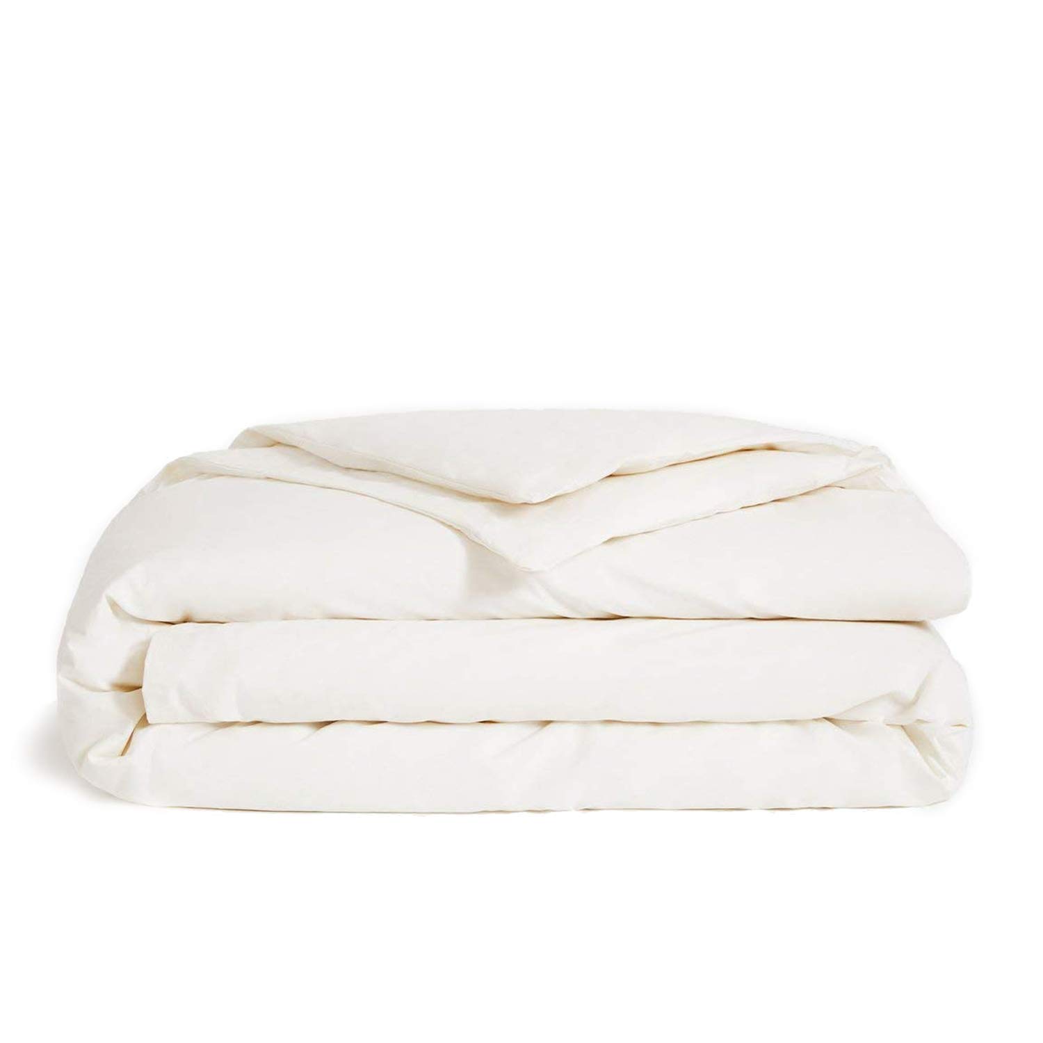 Brooklinen Luxury Sateen Duvet Cover - 100% Cotton King/California King Size in Cream - Extra-Long Corner Ties & Button Closure - Soft & Breathable Bedding for Master Bedroom, Guest Room & Hotel Use