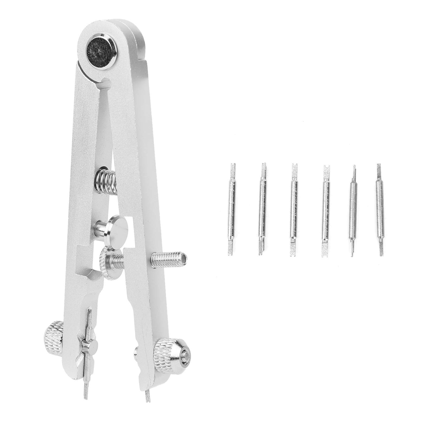 Professional Spring Bar Pliers & Watch Band Link Remover Tool Kit with Pins 6825 - Silver | Perfect for Watch Repair, Strap Replacement & Jewelry Making