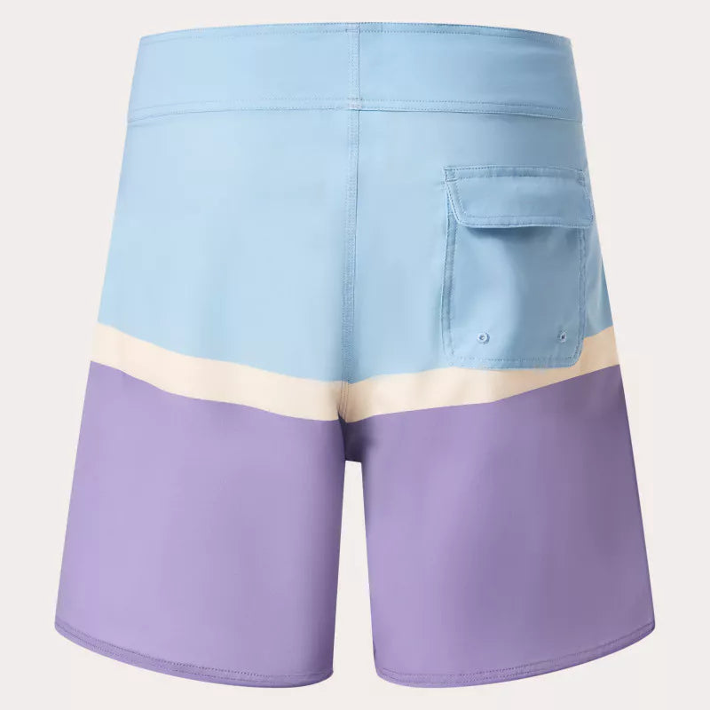Oakley Swell Line RC 18 Boardshorts - Men's Swim Trunks | Quick-Dry, UPF 50+ Sun Protection | Stone Wash Blue | Perfect for Beach, Pool & Water Sports