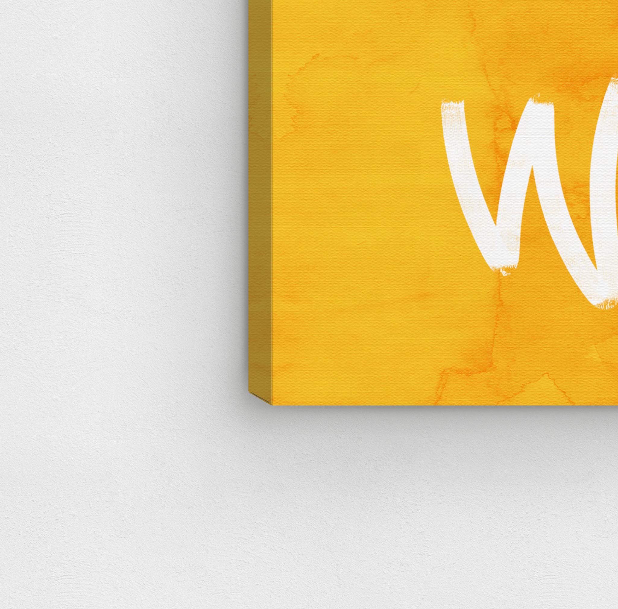 Nasty Woman Feminist Wall Art Canvas Print - 45x30 Inch Yellow & White Typography Quote Home Decor by Oliver Gal Artist Co. | Perfect for Living Room, Bedroom, Office & Gift Ideas