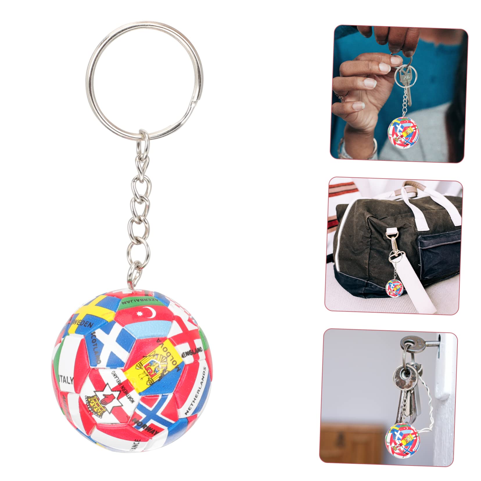 MOBUTOFU Soccer Keychain Pendant - Unique Party Favors for Boys and Girls - Perfect for Birthday Gifts, Sports Team Rewards, and School Event Goodie Bags