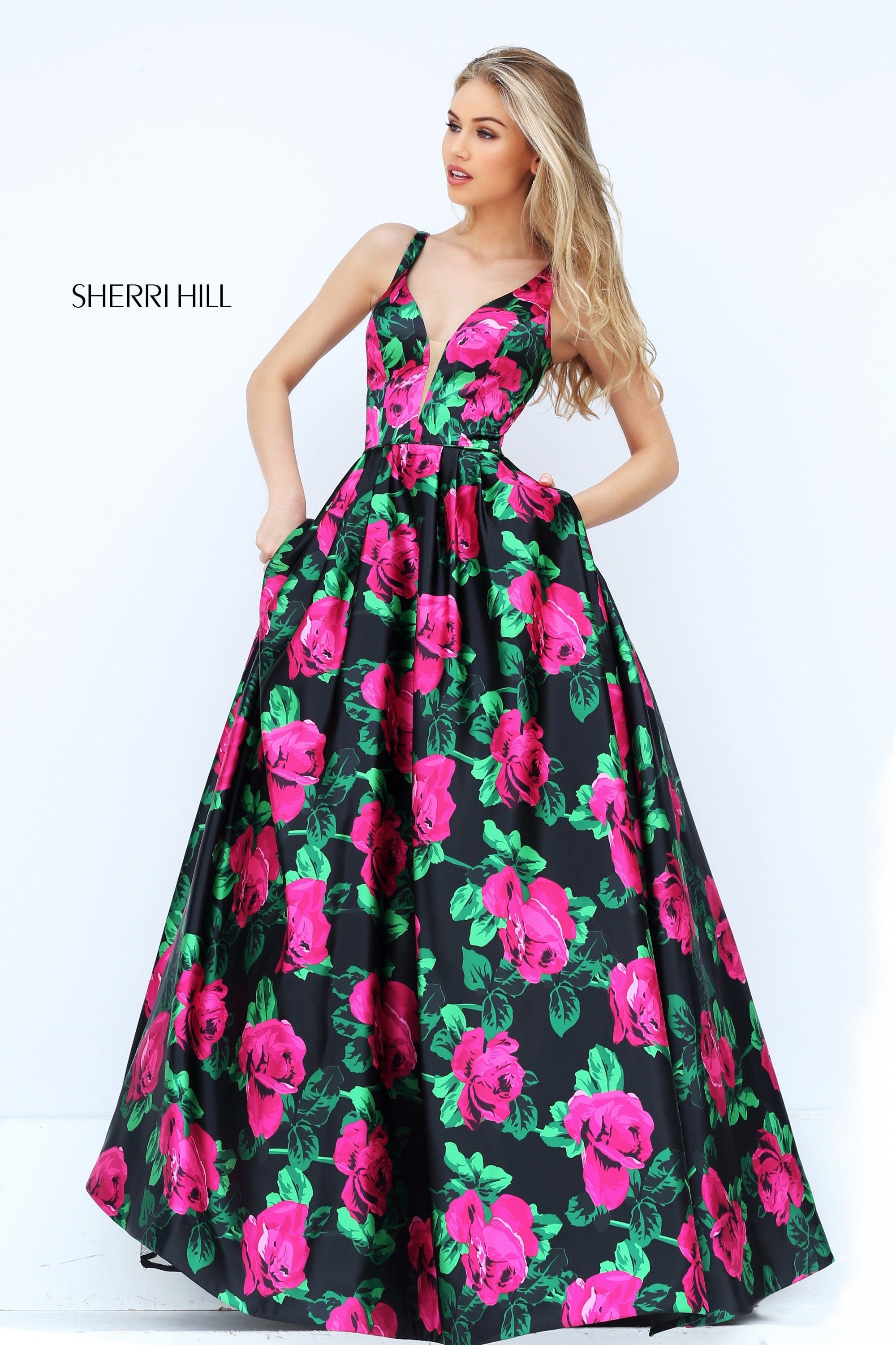 black/fuchsia print