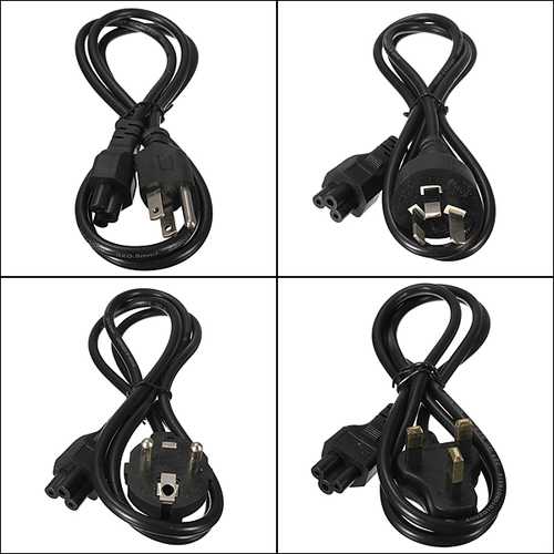 Universal AC Power Supply Adapter Cord with 3-Prong Plug for Laptop - Perfect for Home Office, Travel & Remote Work Charging