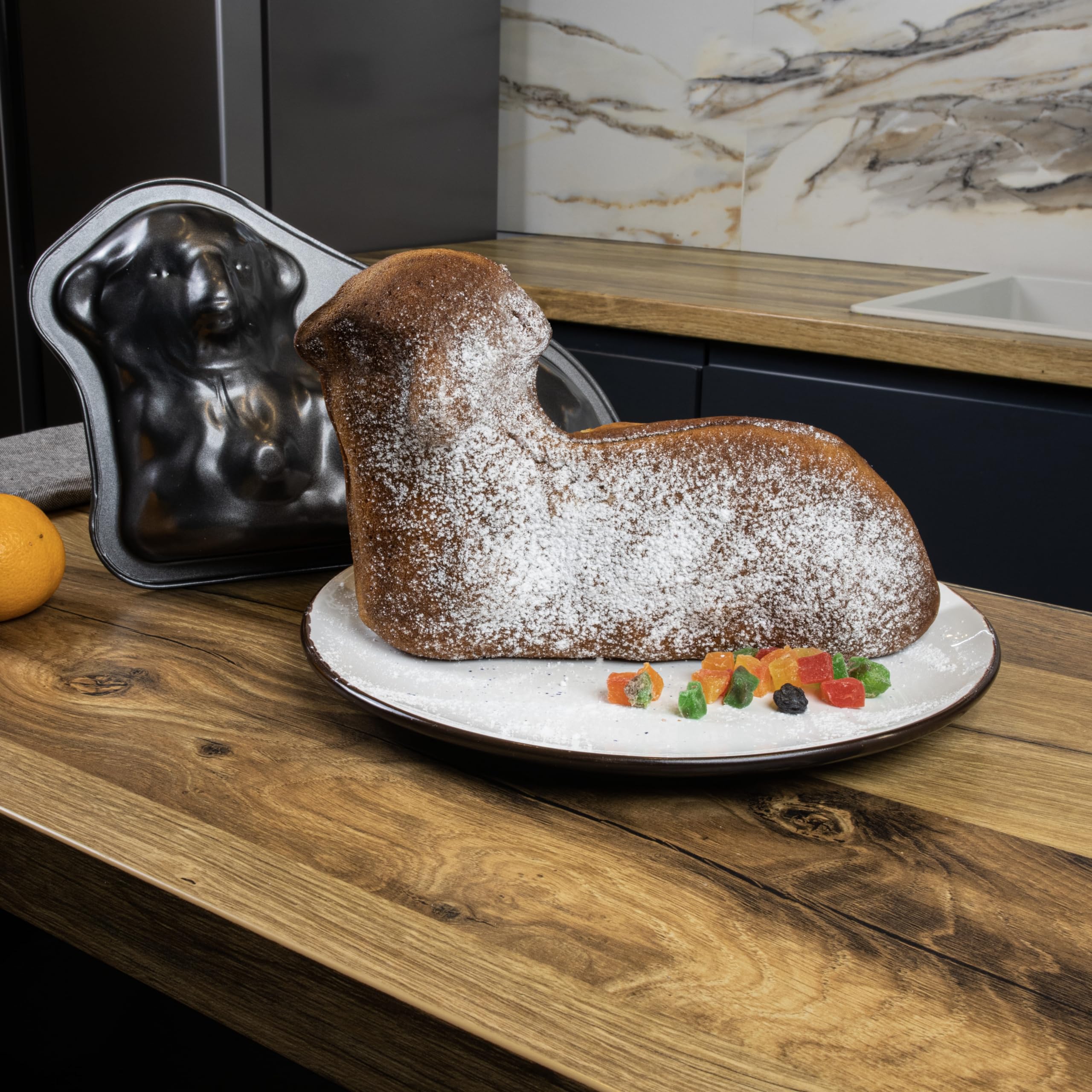 3D Easter Lamb Cake Mold - One Side 9.8