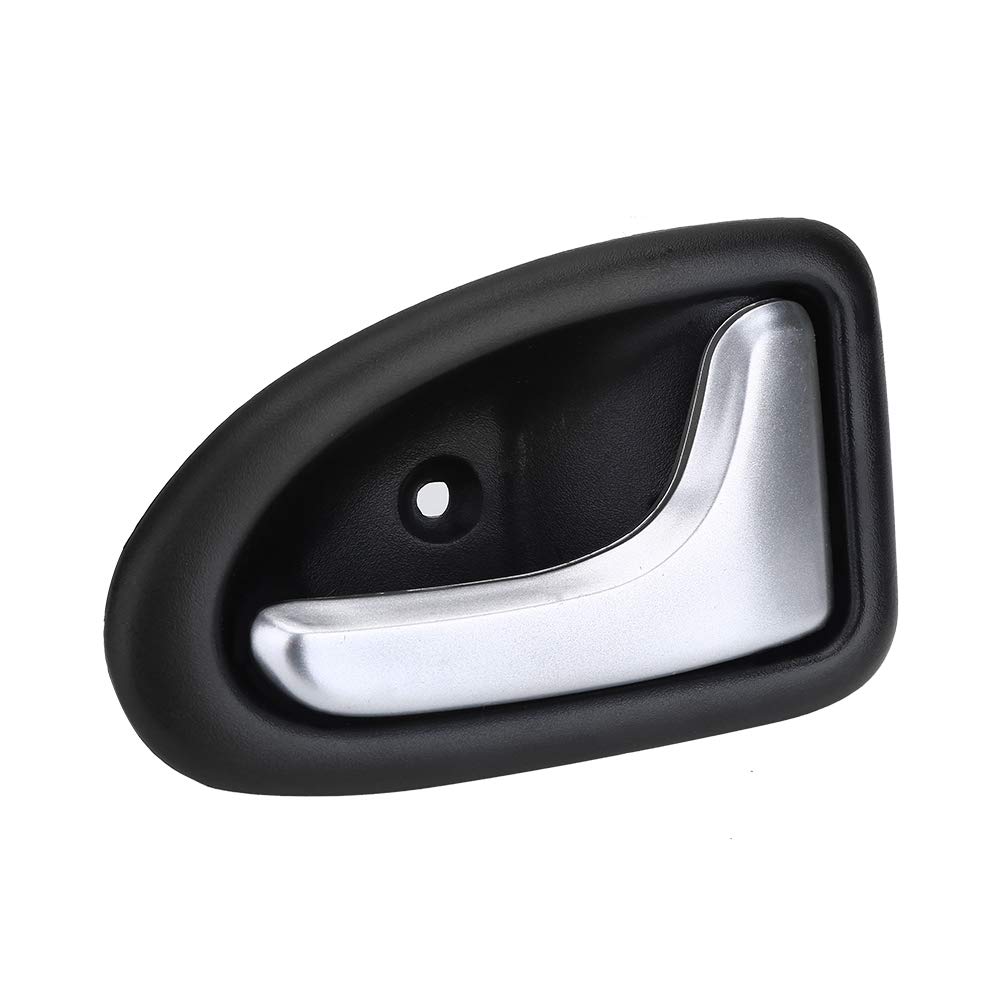 ZPSHYD Black & Silver Plastic Interior Car Door Handle - Left/Right Passenger Side Replacement - Compatible with Most Vehicles - Perfect for DIY Car Repairs & Interior Upgrades