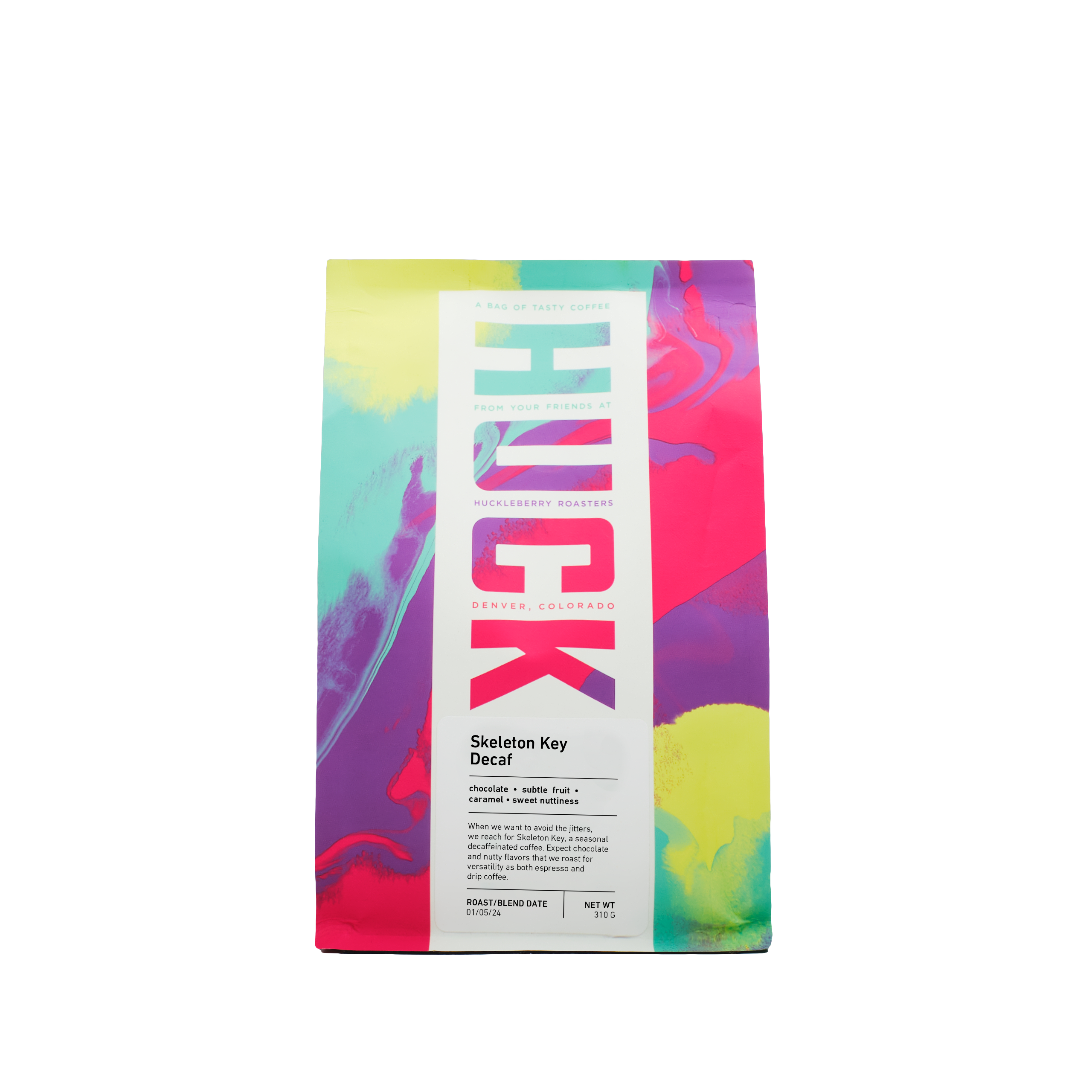 Premium Skeleton Key Decaf Coffee - Rich & Smooth Low Acid Decaffeinated Coffee Beans for Home Brewing - Perfect for Morning Relaxation & Nighttime Enjoyment