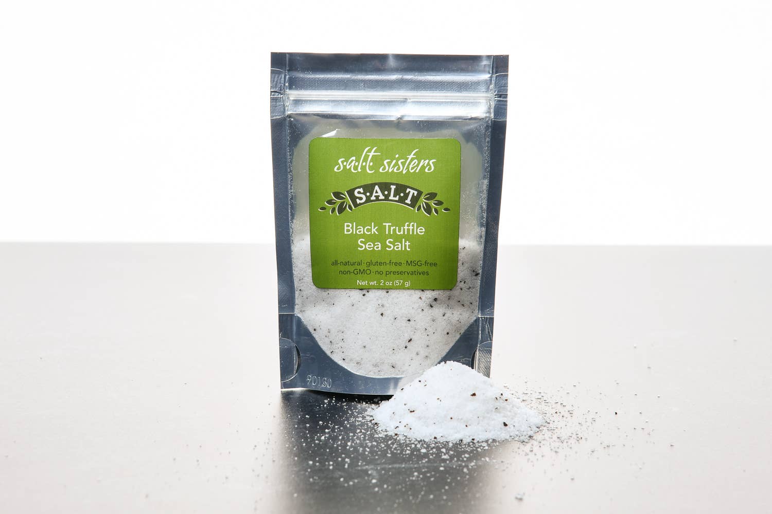 Premium All Natural Sea Salt with Black Truffle - Gourmet Cooking & Finishing Salt for Pasta, Steak & Eggs | Handcrafted Artisan Seasoning
