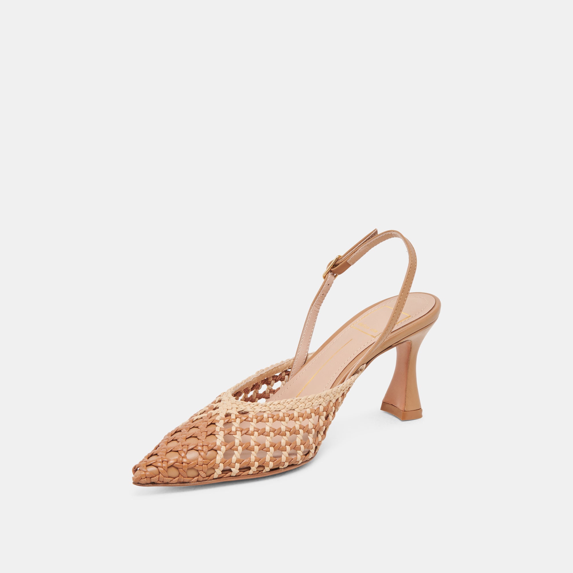 Gloria Women's Brown Woven Heels - Comfortable & Stylish High Heel Shoes for Parties, Weddings & Evening Events