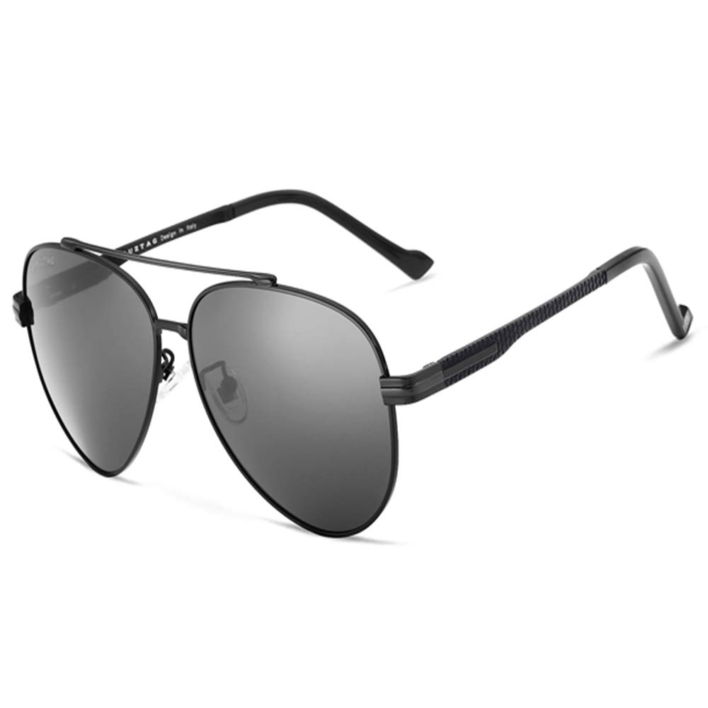 GUZTAG Retro Polarized Sunglasses for Men & Women - UV400 Protection, Stainless Steel Frame - Perfect for Driving, Beach & Outdoor Activities