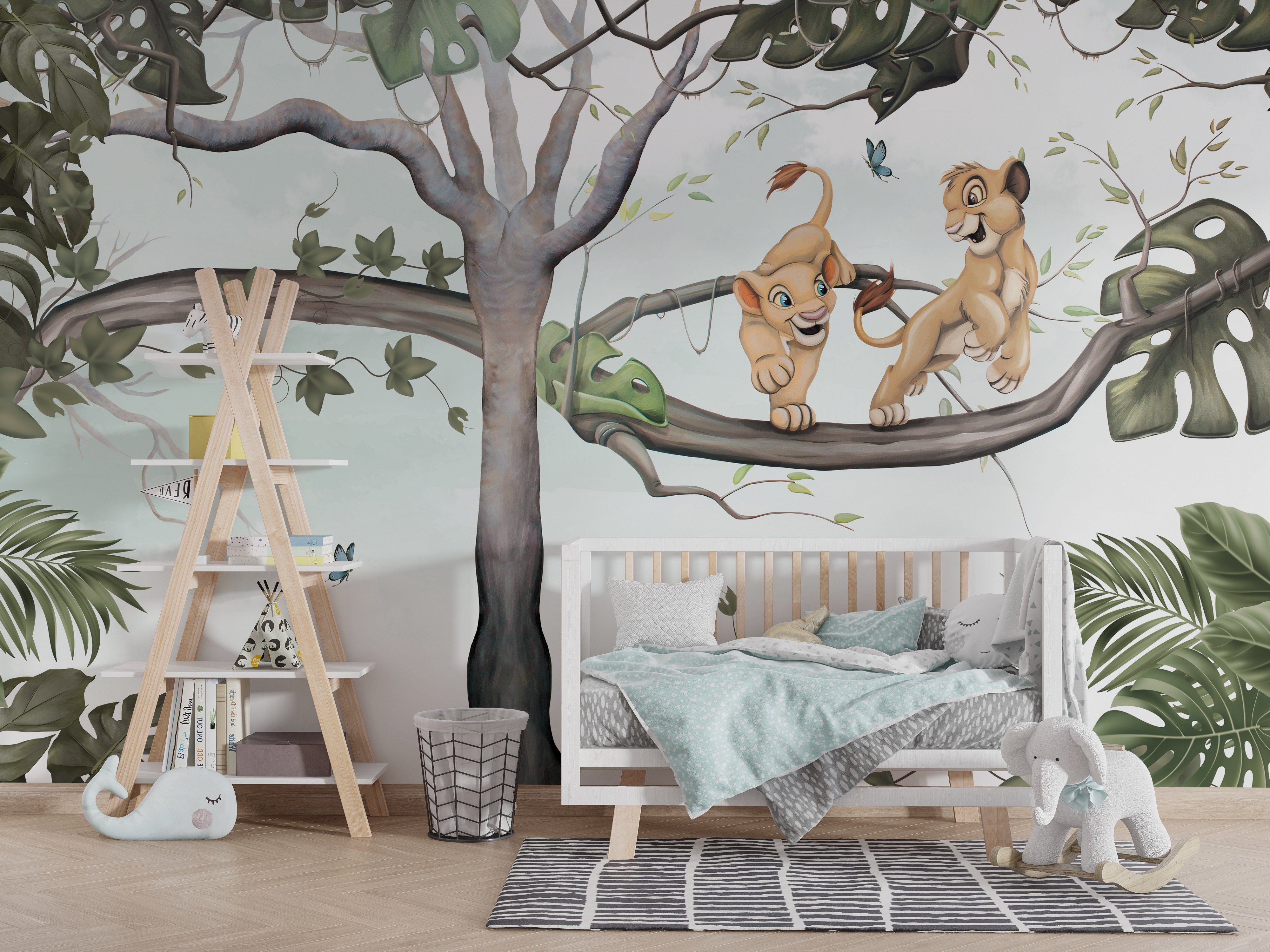 Simba & Nala The Lion King Kids Room Wallpaper - Disney Nursery Decor for Boys & Girls Bedroom - Perfect for Children's Playroom, Baby Room & Toddler Bedroom