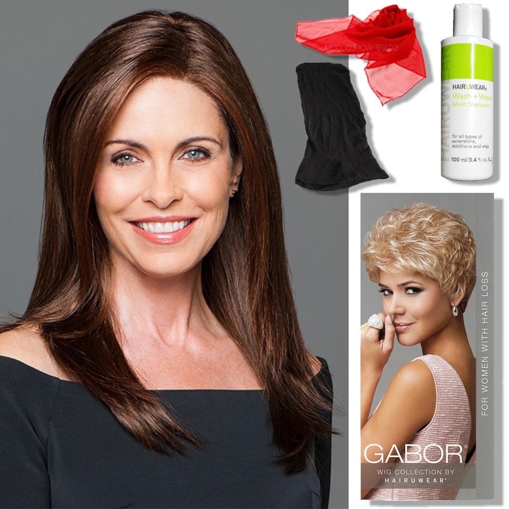 Gabor Wigs Simply Flawless GL 4-8 Dark Chocolate Brown Human Hair Wig - 11