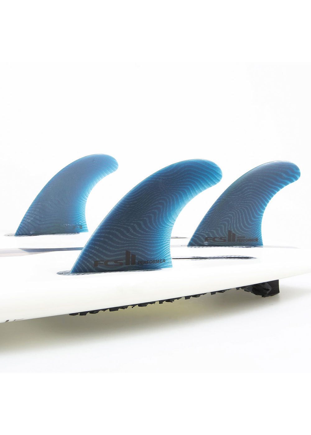 FCS II Performer Neo Glass Tri Surfboard Fins - High Performance Surfing Fins for Shortboards & Fish Surfboards - Perfect for Waves, Beach & Ocean Surfing