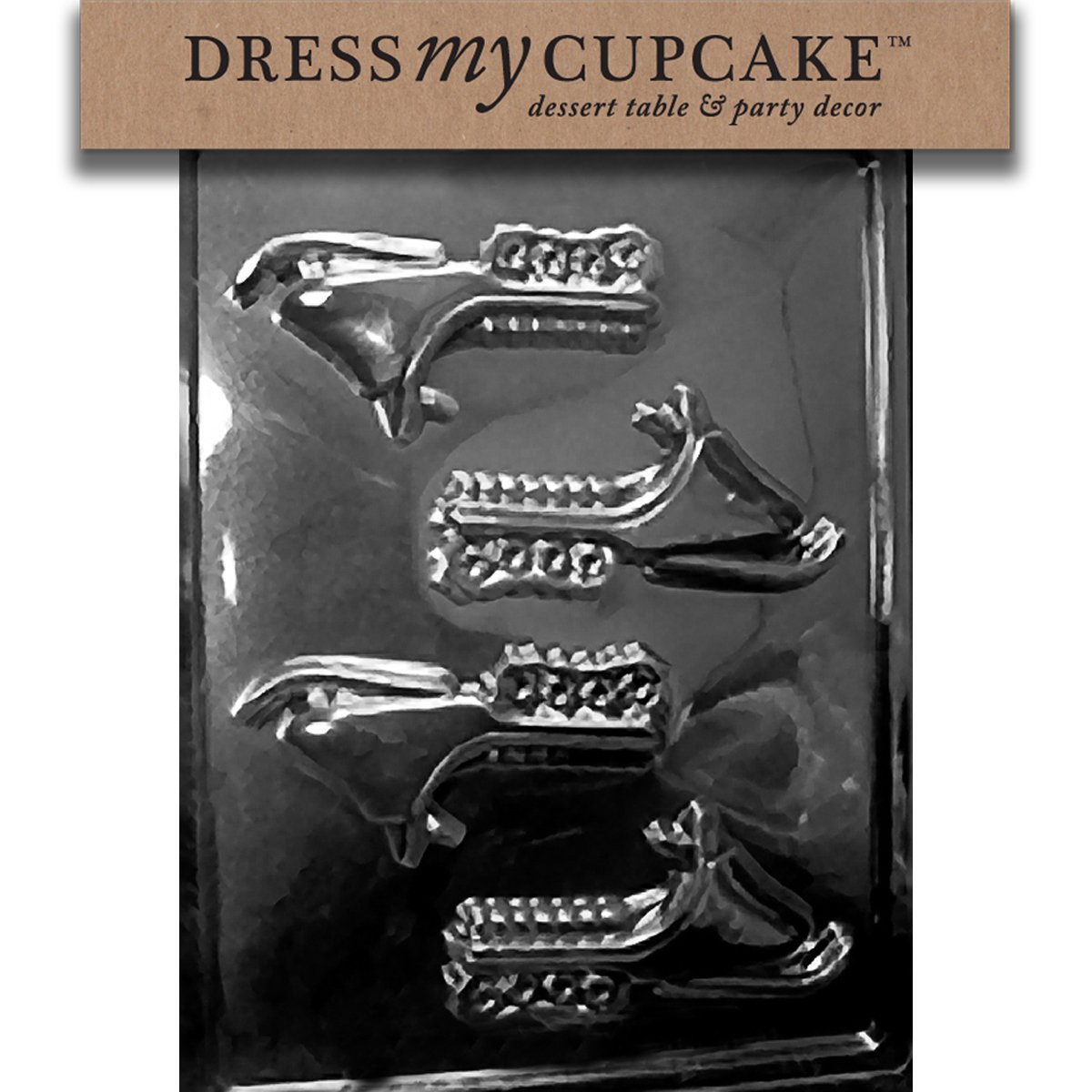 Premium Chocolate Candy Mold for Cupcakes & Baking - Snowmobile Design | Ideal for Holiday Treats, Birthday Parties & DIY Dessert Decorations