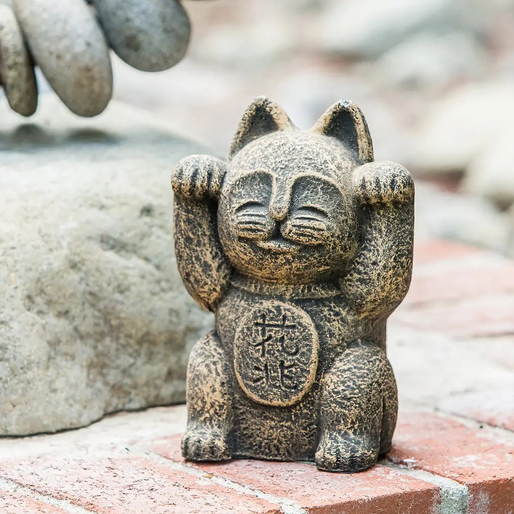 Maneki Neko Japanese Lucky Cat - Authentic Beckoning Fortune Cat Statue for Home & Office Decor | Brings Good Luck & Prosperity | Perfect for Gifts, Businesses & Feng Shui