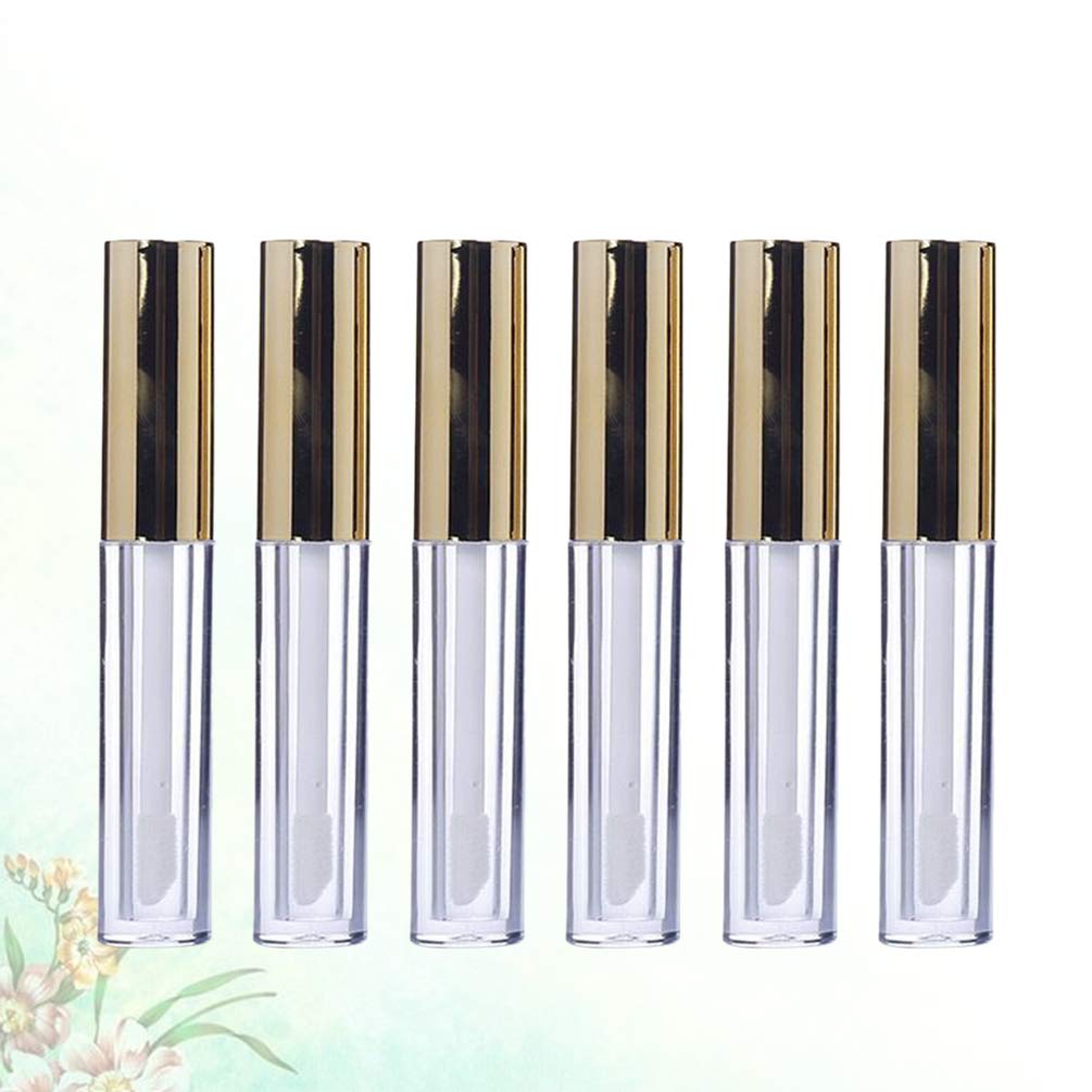 Beaupretty 12pcs Refillable Empty Lip Gloss Tubes - Clear Round Mini Lip Balm Containers for DIY Lip Gloss, Lip Liner & Makeup Samples | Perfect for Travel, Home Use & Professional Makeup Artists