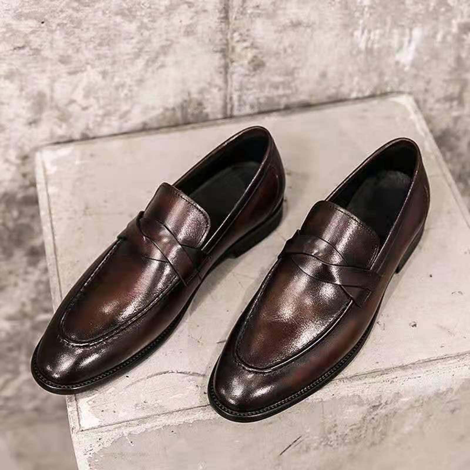 Men's Classic Leather Boat Shoes - Business Casual Sailing Shoes for Men - Breathable & Comfortable for Office, Outdoor & Daily Wear