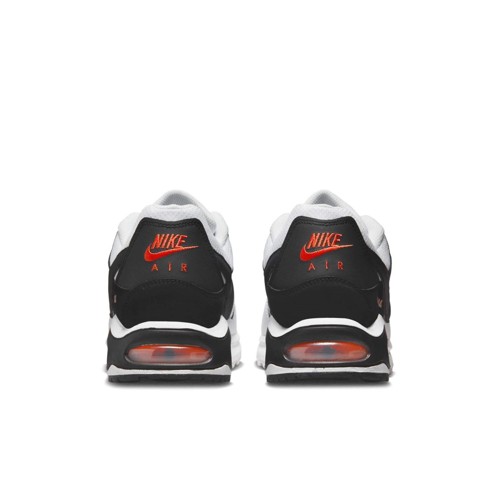 Nike Air Max Command Men's Running Shoes - Size 11.5 UK (White/Black/Max Orange) | Comfortable Athletic Sneakers for Jogging, Gym & Casual Wear