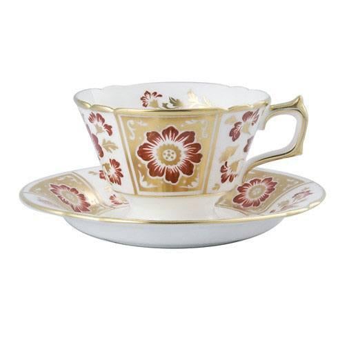 Elegant Red Ceramic Teacup with Panel Design - Perfect for Afternoon Tea, Gifts, and Home Decor