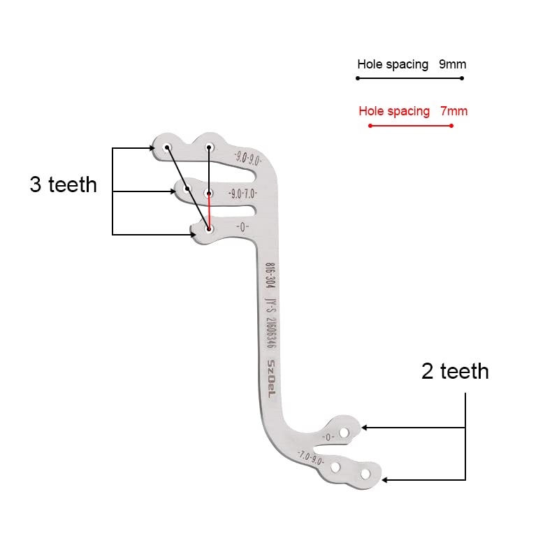 6pcs Autoclavable Dental Implant Guide Set - Oral Surgery Positioning Angle Ruler for Dentists | Professional Dentistry Tools for Precise Implant Placement