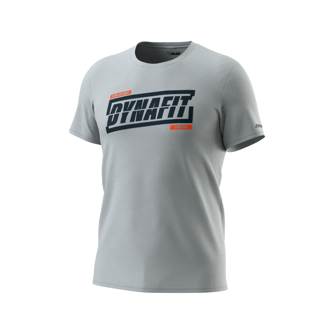DYNAFIT Men's Graphic Cotton Short Sleeve T-Shirt - Comfortable Casual Tee for Outdoor Activities, Gym & Everyday Wear