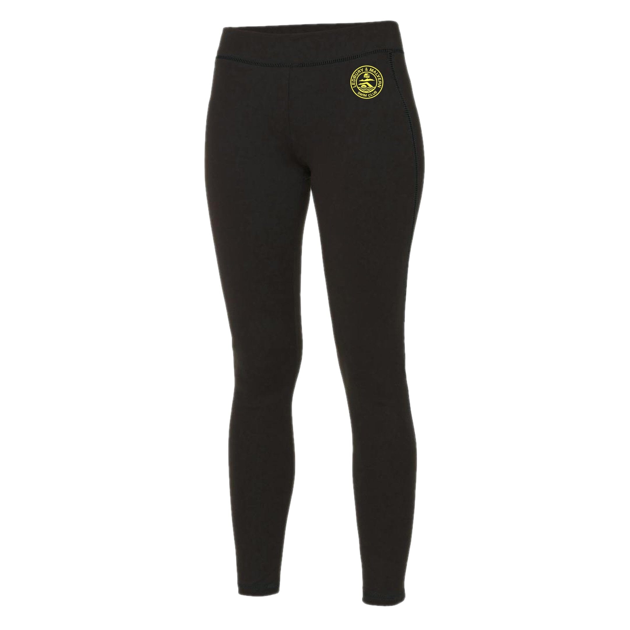 Premium High-Waist Swim Leggings for Women - Quick-Dry Chlorine-Resistant Team Training Leggings - Perfect for Swim Club, Water Aerobics & Beach Volleyball