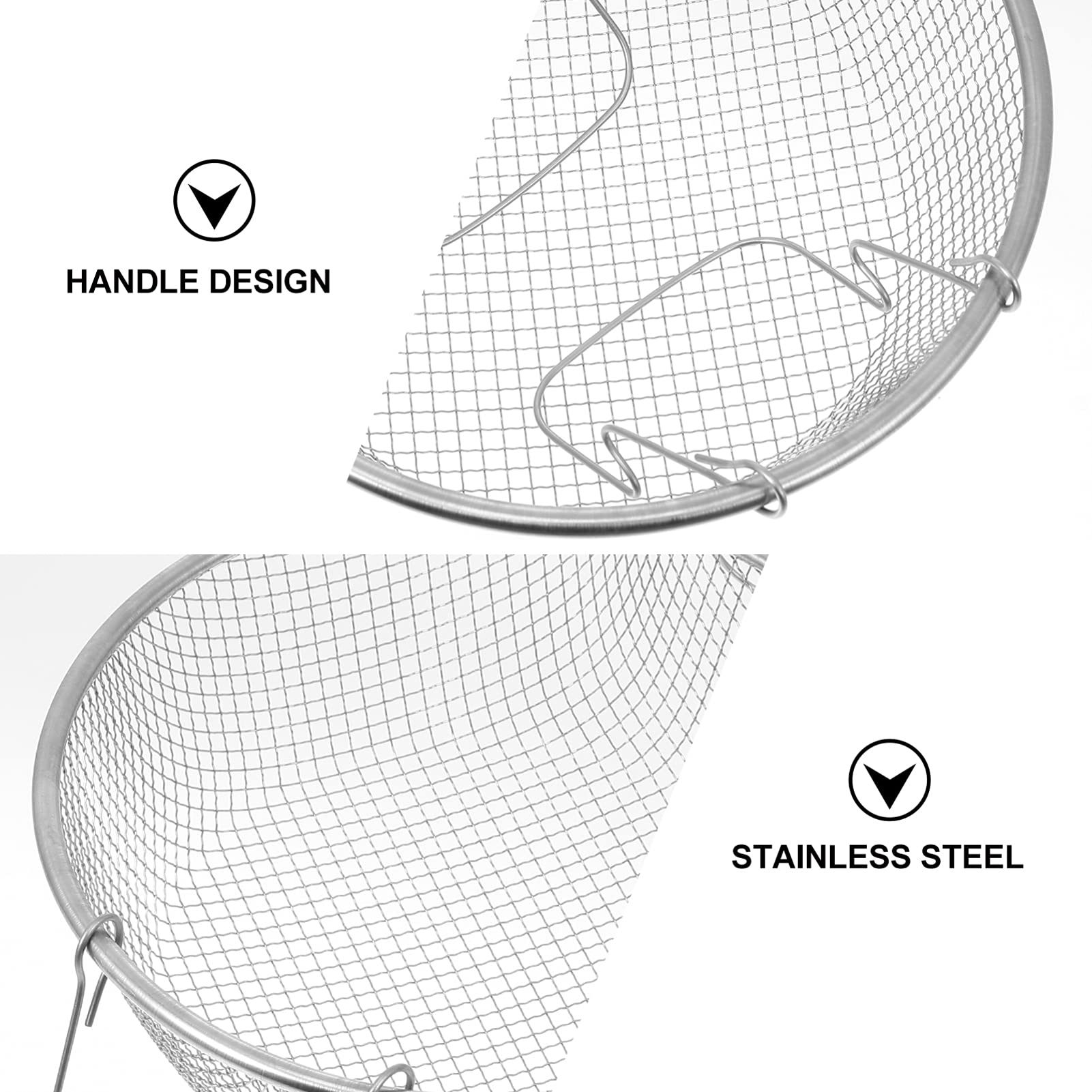 Stainless Steel Frying Basket for Food - 1pc Deep Fry Basket for Turkey, Desserts & Snacks - Perfect for Home Cooking, Restaurants & Outdoor BBQ