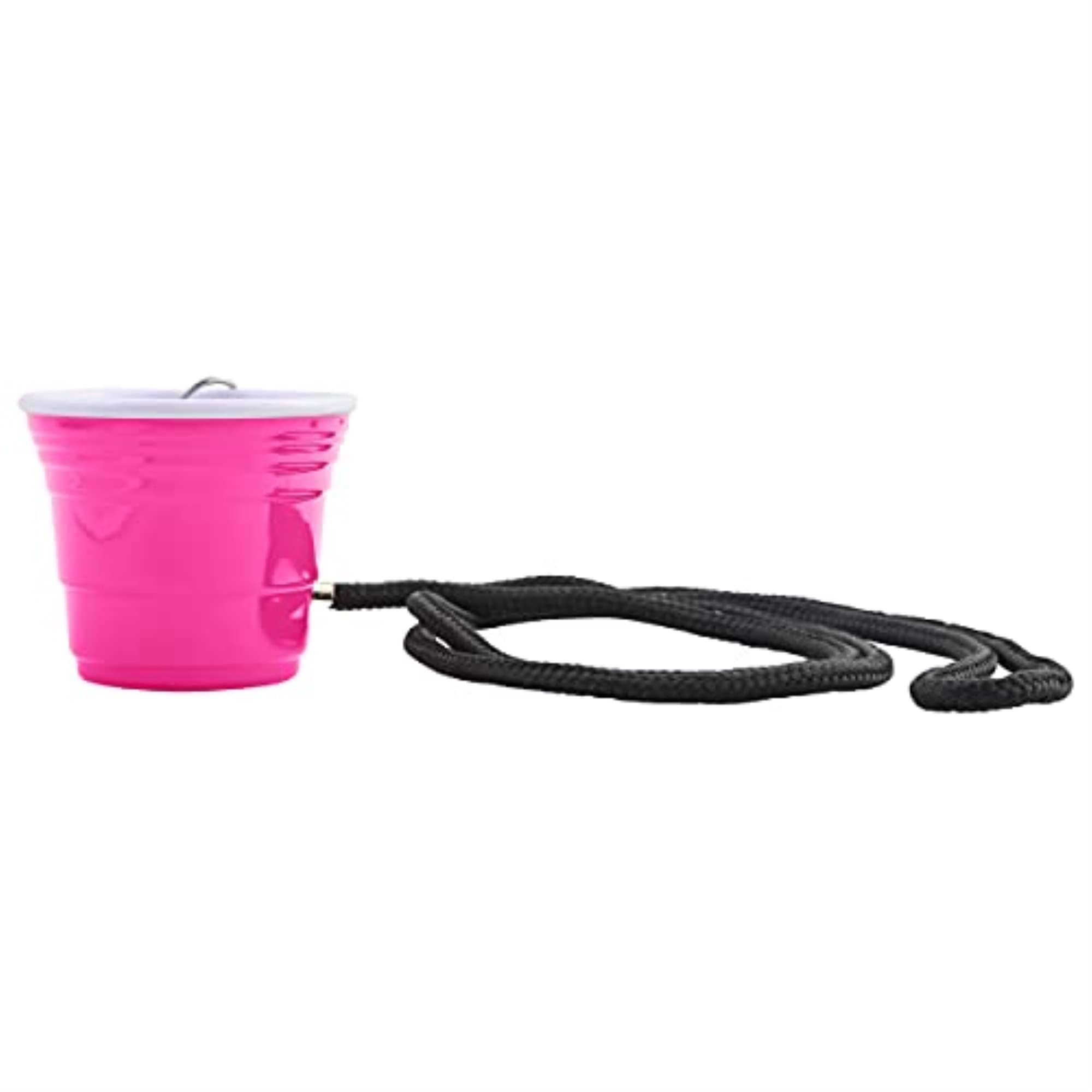 RedCupLiving 4814 Reusable 2 oz Pink Party Shooter Cup with Detachable Lanyard - Perfect for Bachelorette Parties, Tailgating & Festivals | Eco-Friendly Plastic Drinking Cups by Red Cup Living