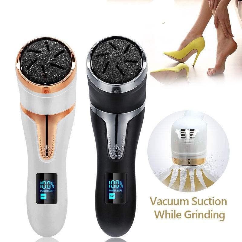 Rechargeable Electric Foot Callus Remover for Smooth Feet - Cordless Pedicure Tool for Dead Skin Removal at Home - Perfect for Dry Cracked Heels & Calluses Care
