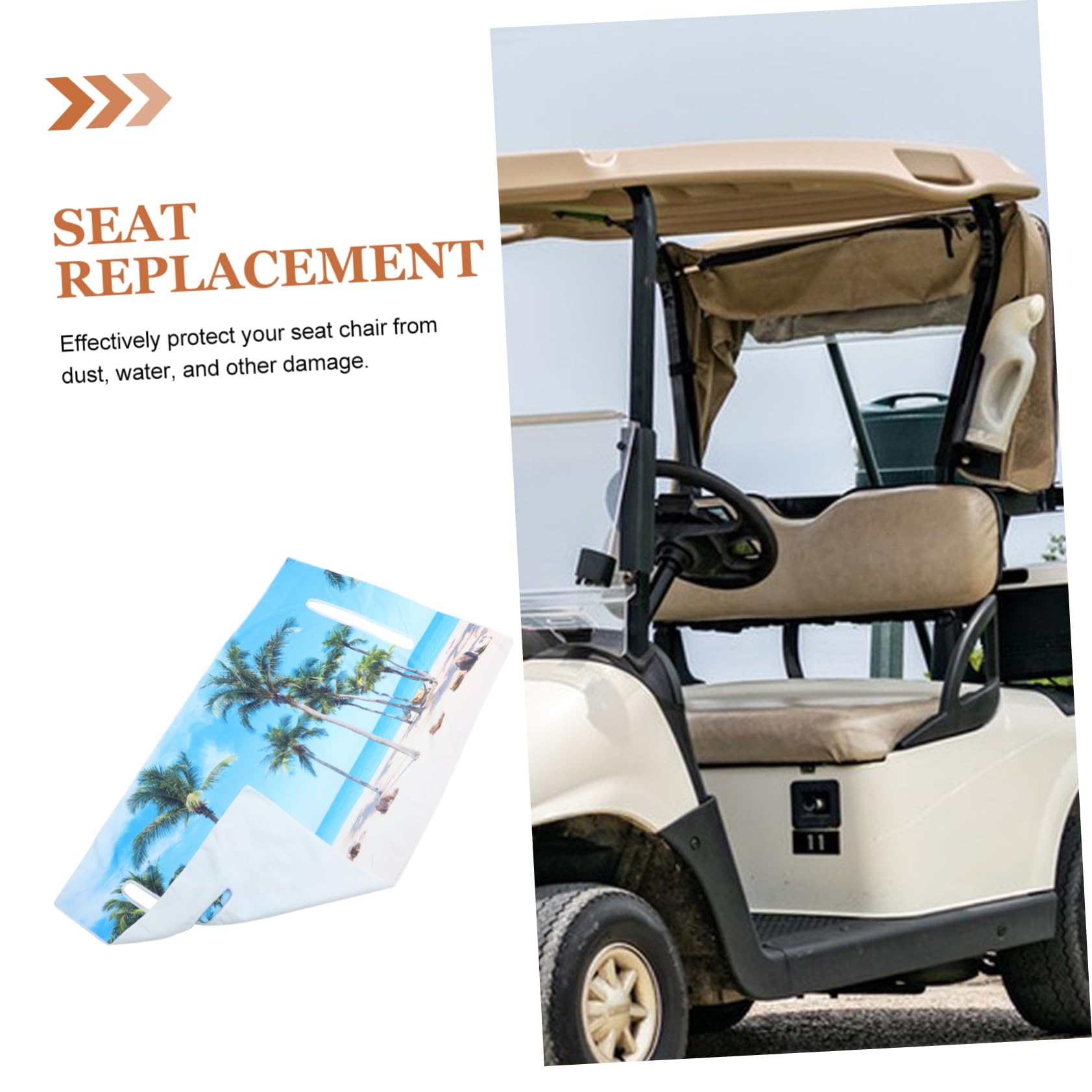 SUPVOX Waterproof Golf Cart Seat Cover - Durable Outdoor Protection for Golf Carts, Car Seats & Shopping Carts | UV Resistant & Easy to Clean | Perfect for Golf Courses, Outdoor Events & Grocery Shopping