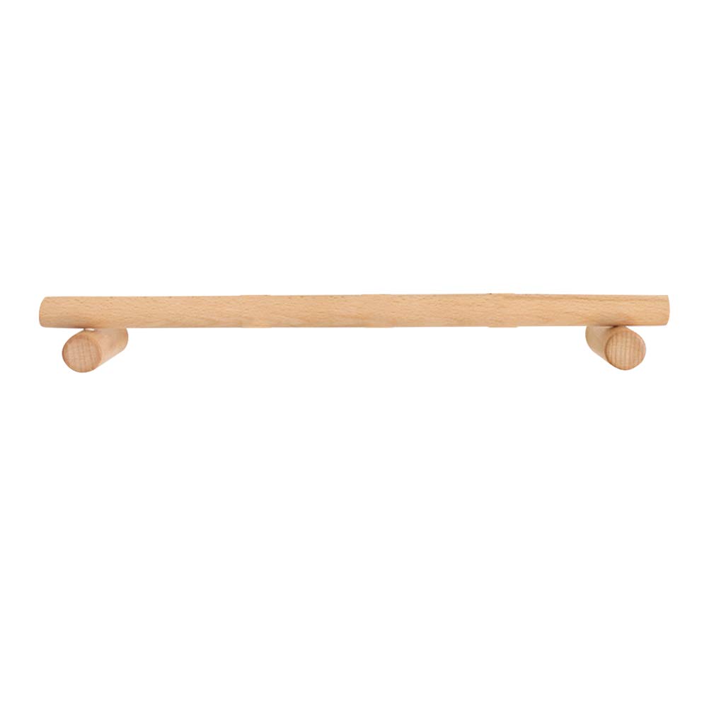 Cabilock 1-Piece Wooden Towel Rack - No Drill Single Towel Bar Hanger for Bathroom, Kitchen & Dorm Room Organization