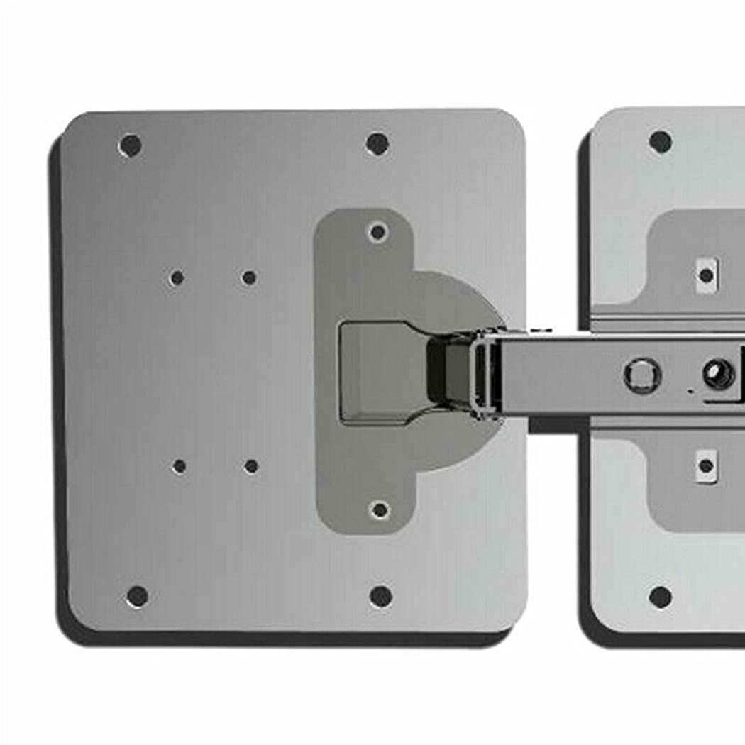 Durable Steel Furniture Hinge Repair Plate - 10pcs for Cabinet Door Repair & Home Improvement
