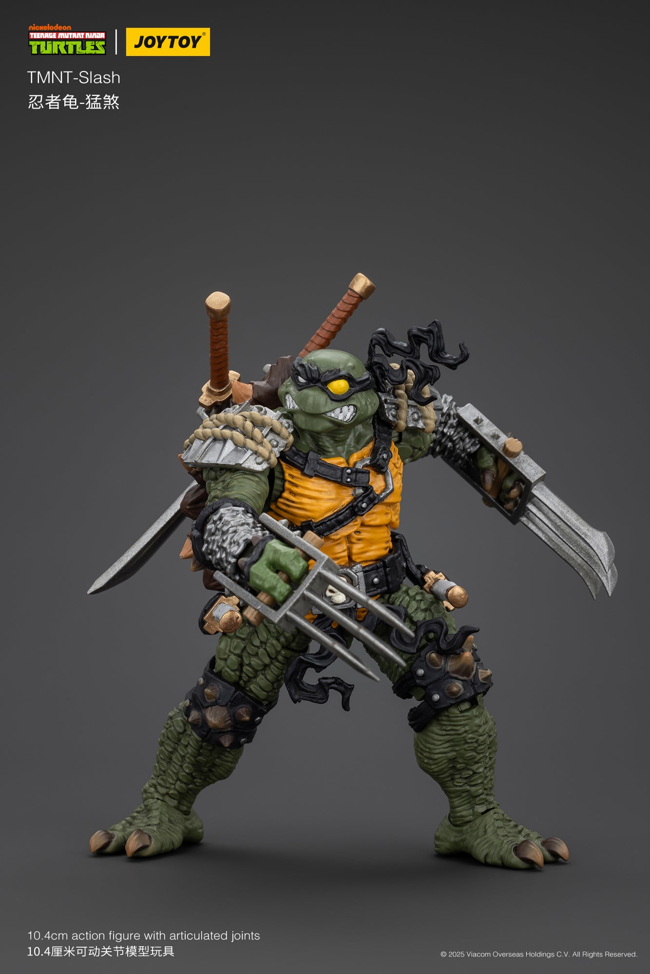 1/18 JOYTOY TMNT Slash & Tokka Action Figure Set - Collectible Ninja Turtle Villains for Display & Play - Perfect for TMNT Fans & Toy Collectors