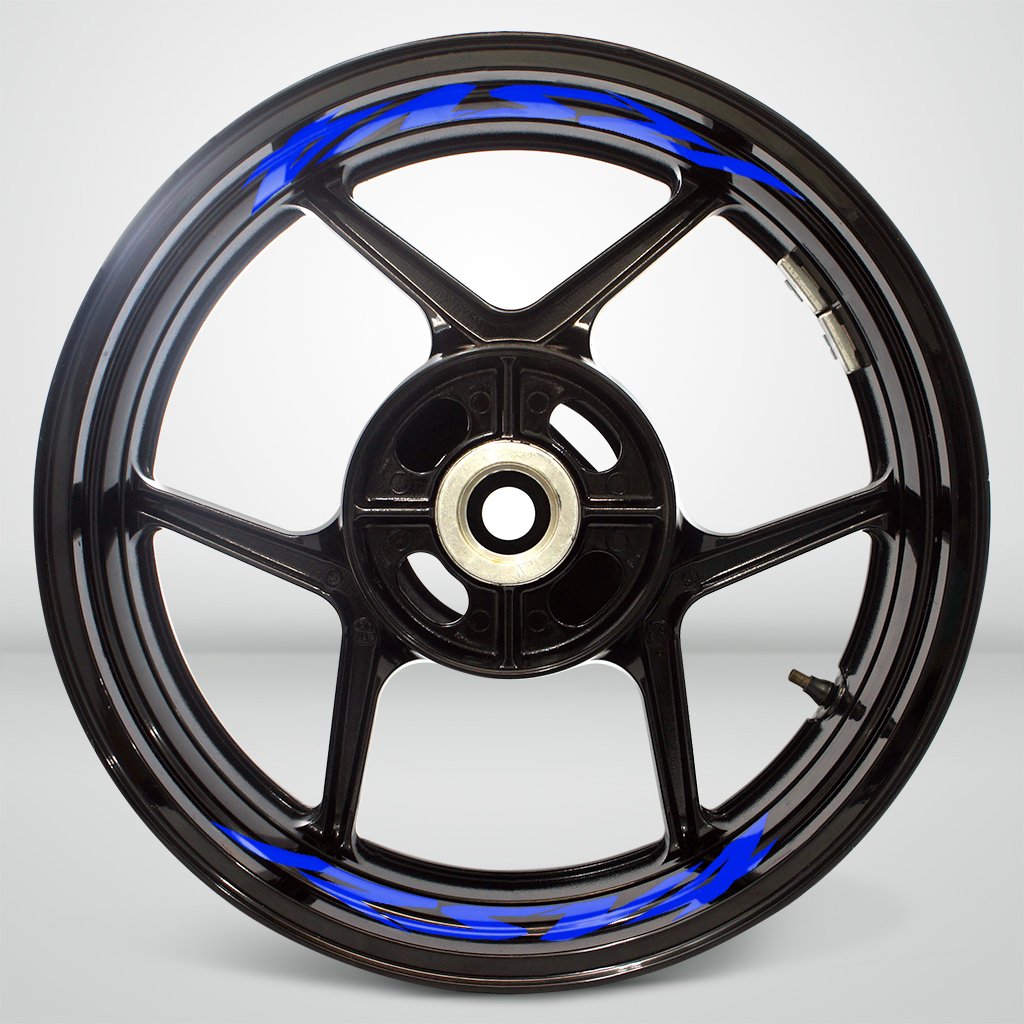 High-Quality Stickman Vinyl Gloss Blue Motorcycle Rim Tape Sticker - Compatible with Aprilia RSV4 - Perfect for Customizing Bike Wheels & Enhancing Style