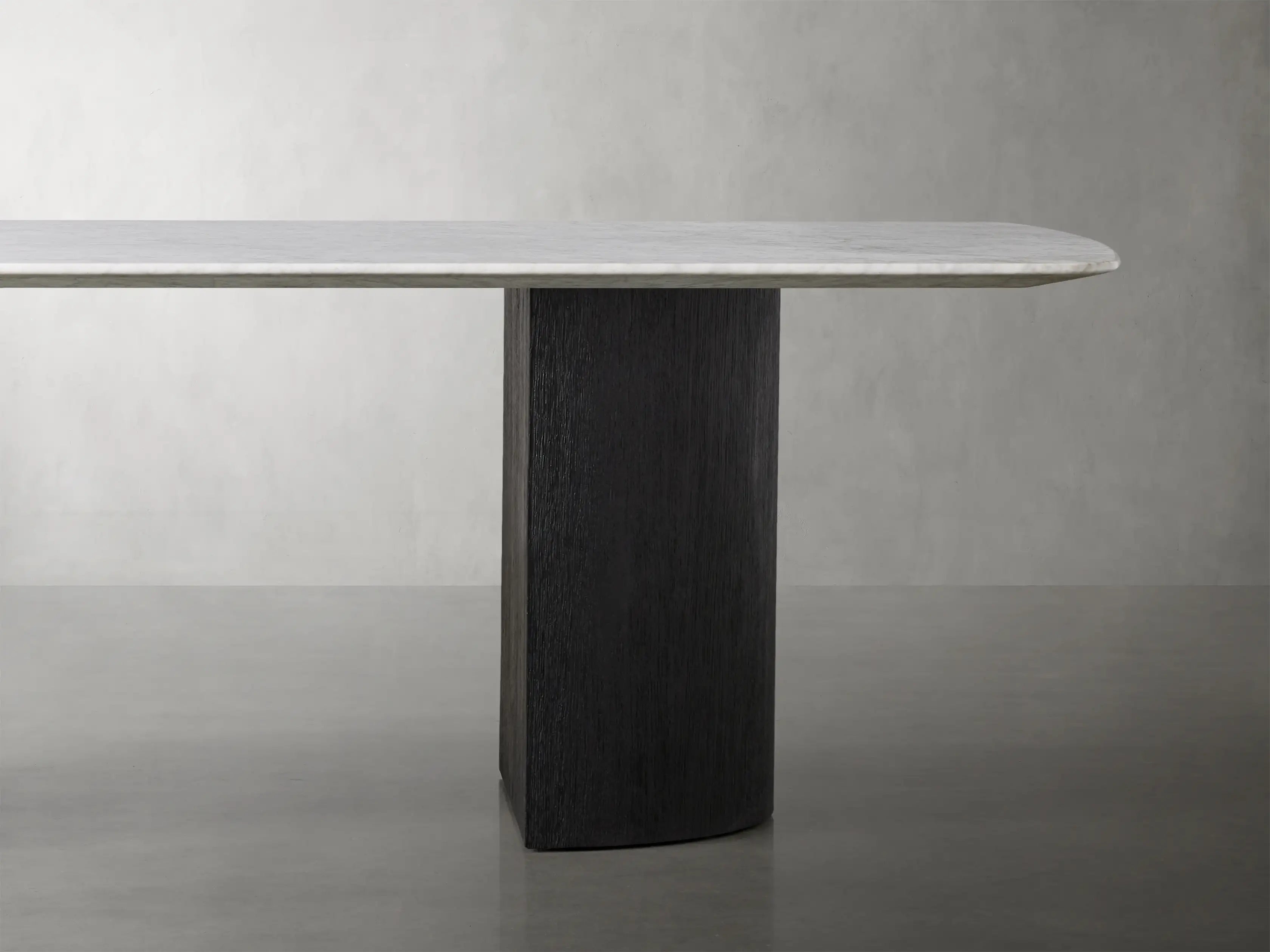 Saint Germain Stone Dining Table with Dauphine Base - Elegant Marble Top Dining Table for Modern Home, Perfect for Dinner Parties & Family Gatherings