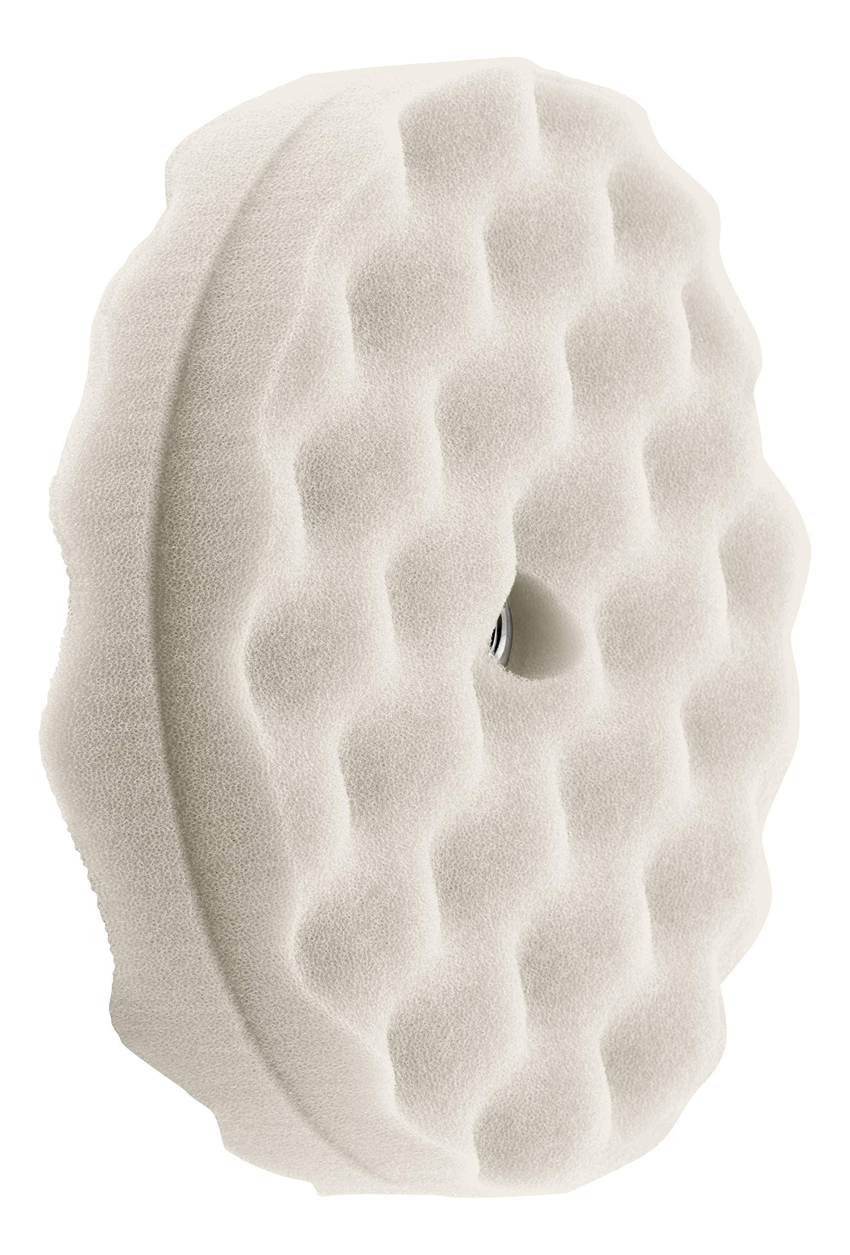 HI-BUFF® 8-Inch Double Sided Foam Buffing Pads - Heavy Cut Waffle Design Polishing Pads for Car Detailing & Paint Correction (White) - Perfect for Auto Body Shops & DIY Enthusiasts