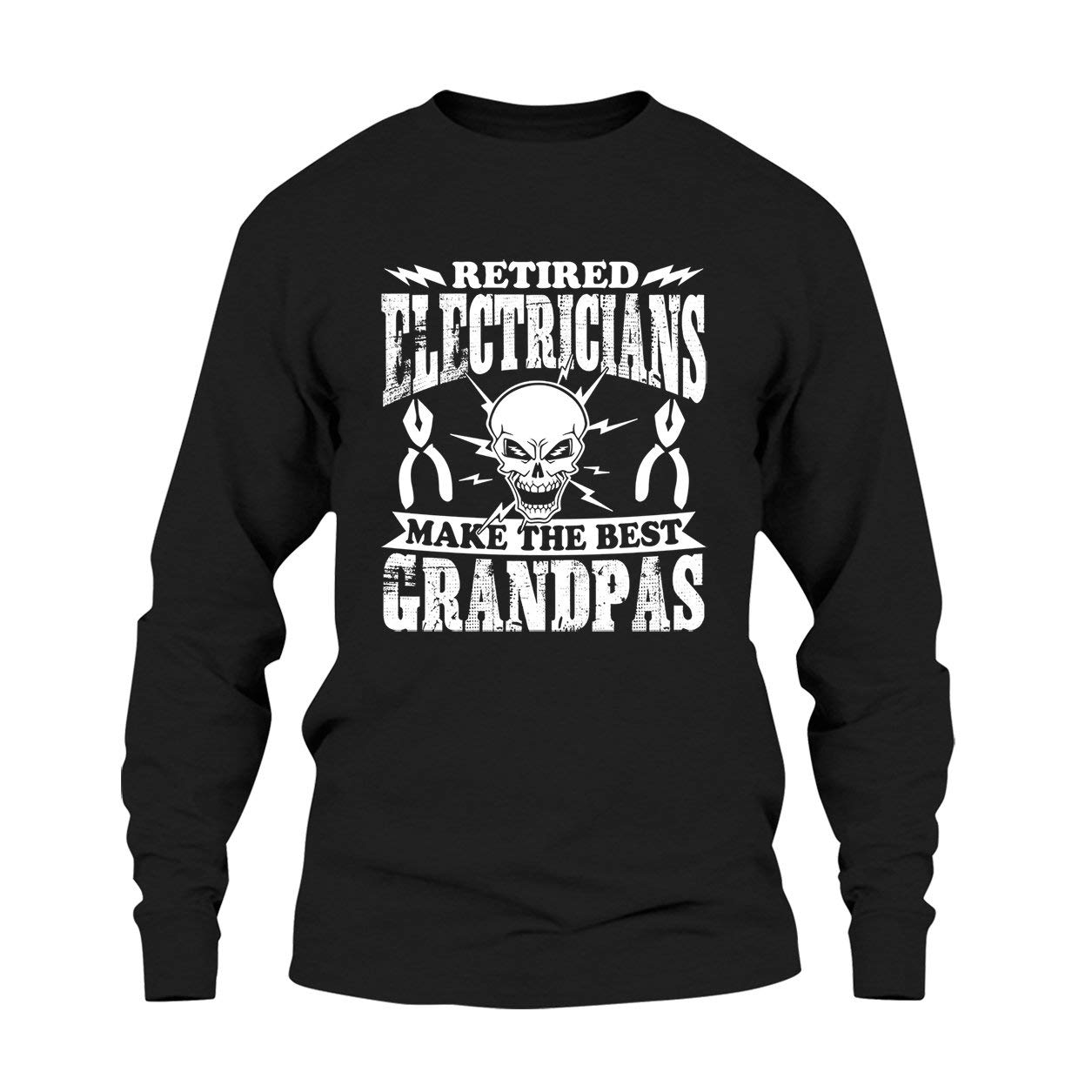 Retired Electrician Grandpa T-Shirt - Funny Retirement Gift for Electricians - Short & Long Sleeve Options - Perfect for Work Parties & Family Gatherings
