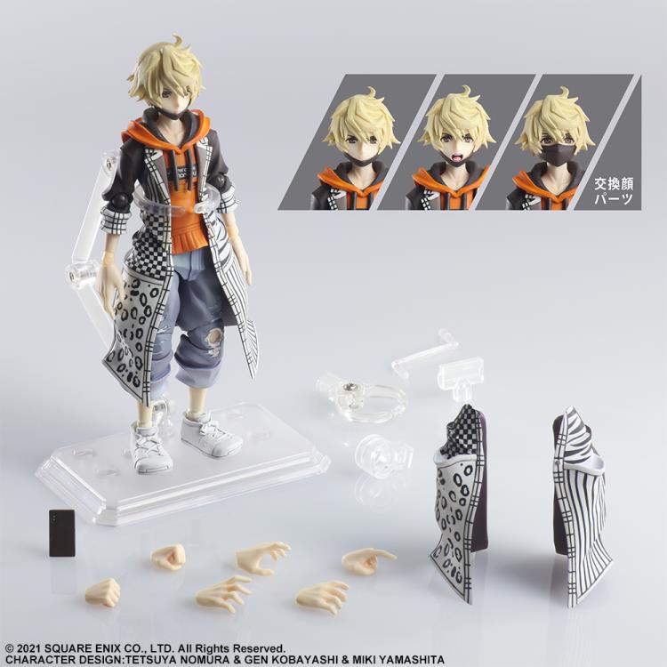 Bring Arts Rindo Neo Action Figure - The World Ends with You Collectible by Square Enix - Perfect for Anime Fans, Gaming Displays & Collector's Shelves