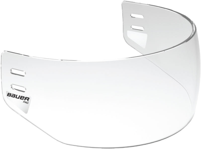Bauer Pro Visor Hockey Helmet Shield - Clear Anti-Fog Face Protection for Ice Hockey Players | Perfect for Games, Practices & Training Sessions