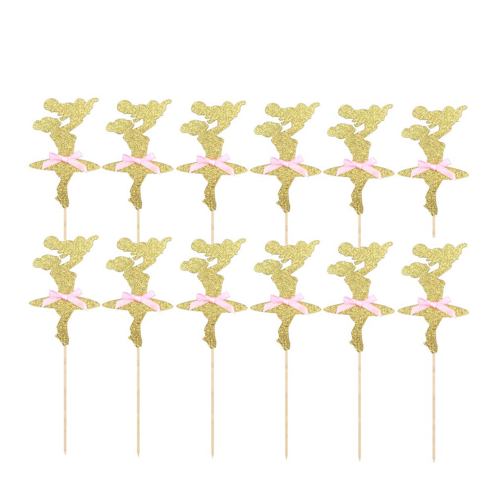 12pcs Glitter Mother Holding Baby Cake Toppers - Elegant Cupcake Picks for Mother's Day, Birthday, Baby Shower & Wedding Cake Decorations - Perfect Gift for Women, Moms & New Mothers
