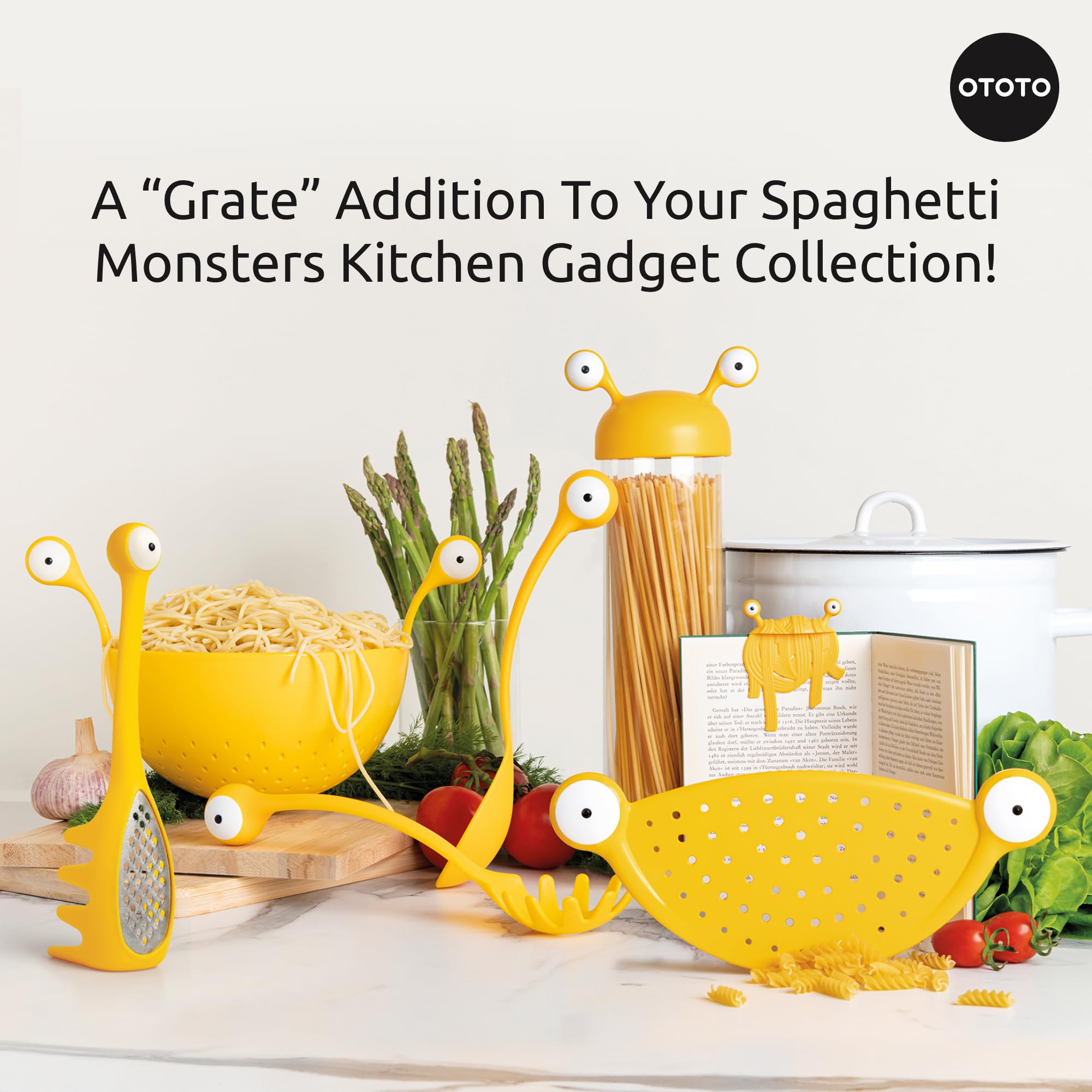 OTOTO Pasta Spoon & Spaghetti Spoon - Premium Kitchen Utensil for Cooking Pasta, Unique Cooking Gift Idea for Food Lovers - Perfect for Italian Cuisine, Home Chefs & Pasta Enthusiasts