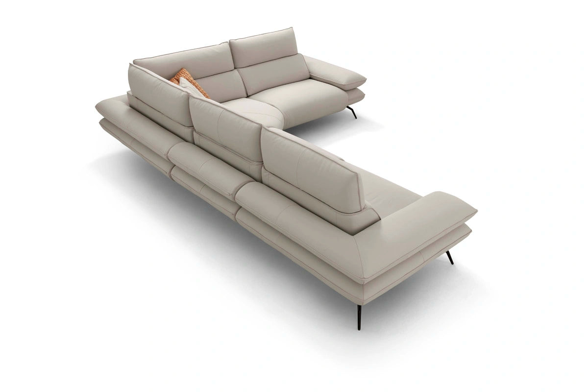 INCANTO I861 4-Piece Sectional Sofa Set - Modern L-Shaped Couch with Chaise for Living Room, Family Room & Apartment