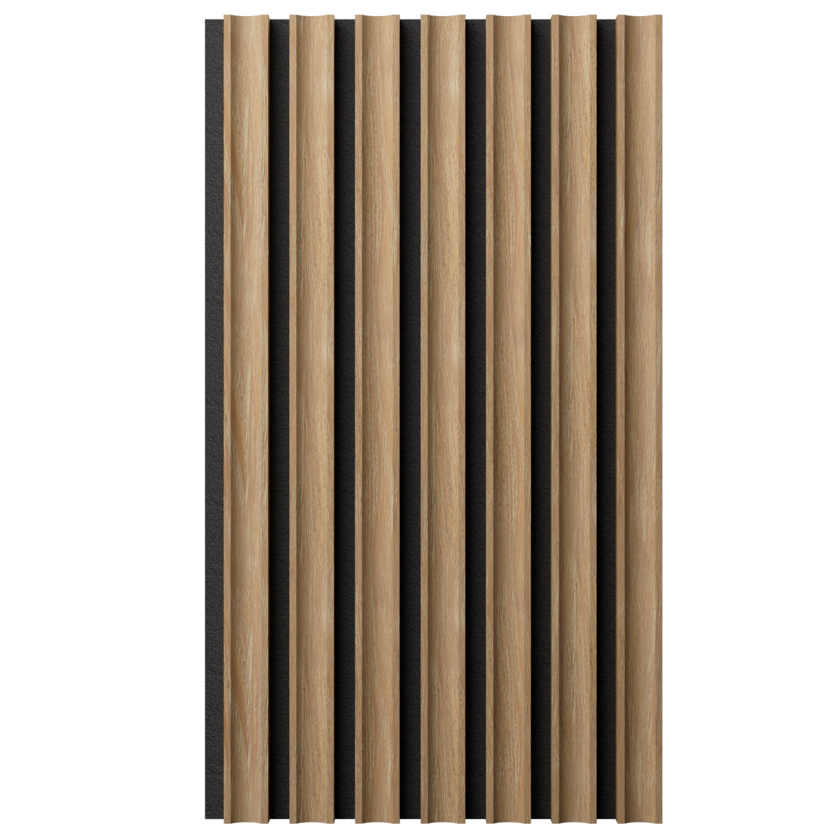 Acoustic Slat Wood Wall Panel - Concave Slats for Sound Absorption | Home Theater, Office & Studio Decor